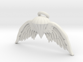 Navy Jump Angel Wings in White Natural Versatile Plastic