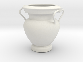 Greek Vase - Krater - Column in White Natural Versatile Plastic
