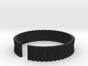 Arch1(big) - Plastic bracelet. in Black Natural Versatile Plastic