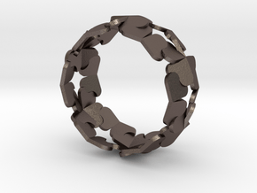 Bracelet by Andreas Fornemark in Polished Bronzed Silver Steel