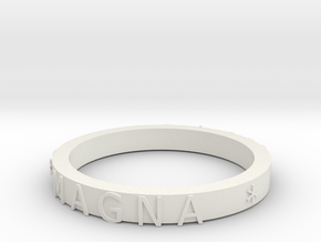 Uncharted Ring DONE in White Natural Versatile Plastic
