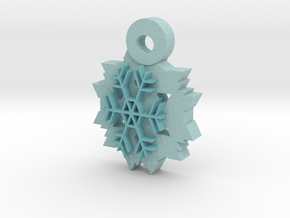 Snowflake pendant in Full Color Sandstone