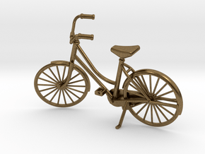 Miniature Vintage Bicycle (1:24) in Natural Bronze
