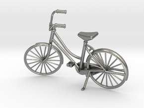 Miniature Vintage Bicycle (1:24) in Natural Silver