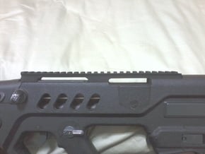 Extended Top Rail for AIRSOFT TOY Ares TAR-21 in Black Natural Versatile Plastic
