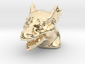 DRAGON MONOPOLY PIECE in 14K Yellow Gold