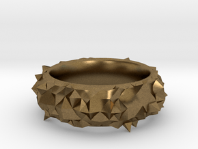 Facets Ring (Size 7) in Natural Bronze