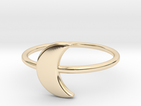 Midi Moon Ring by titbit in 14K Yellow Gold