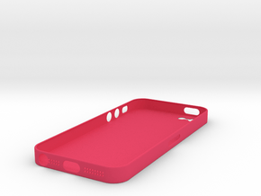 iPhone5 Case (0.7 mm thick) in Pink Processed Versatile Plastic