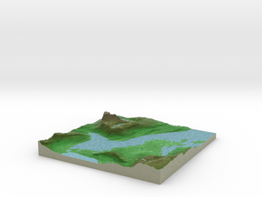 Terrafab generated model Mon Aug 18 2014 08:32:39  in Full Color Sandstone