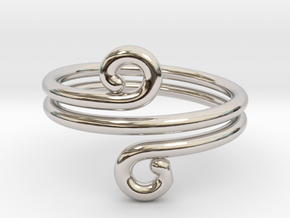 Swirl Design Ring in Platinum