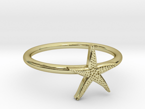 World's Best Starfish Midi Ring in 18k Gold