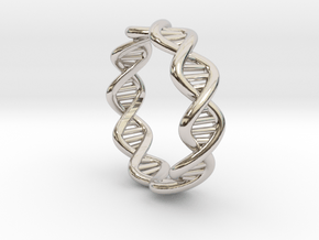 Male DNA Ring From The Male Female Matching Set in Platinum