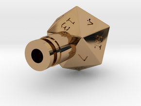 D20 Drip Tip in Polished Brass