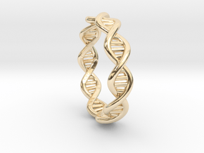 Female DNA Ring From The Male Female Matching Set in 14K Yellow Gold