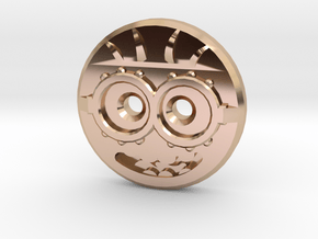 Minion Shirt Button in 14k Rose Gold