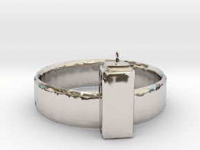 Tardis Ring in Platinum