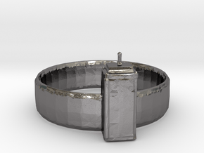 Tardis Ring in Polished Nickel Steel