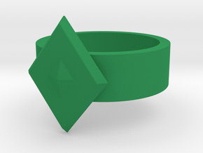 Guardian Ring 1976 GL (Sz 12 shown) in Green Processed Versatile Plastic
