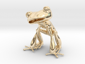 Frog 3,8 cms in 14K Yellow Gold