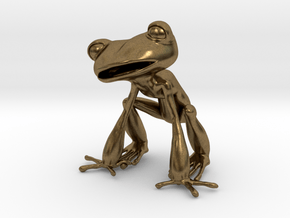 Frog 3,8 cms in Natural Bronze