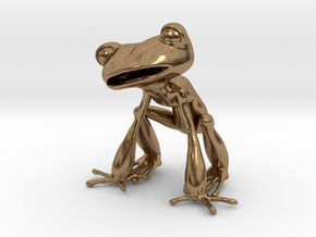 Frog 3,8 cms in Natural Brass