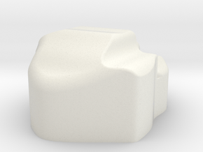 Medium Asteriod #2 in White Natural Versatile Plastic