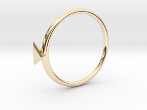 Ring Tetrahedron in 14K Yellow Gold: 4 / 46.5