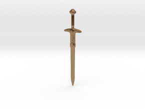 Minecraft Diamond Sword in Natural Brass