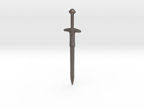 Minecraft Diamond Sword in Polished Bronzed Silver Steel