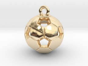 Soccer Ball Pendant in 14K Yellow Gold