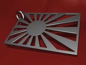 RISING SUN in Fine Detail Polished Silver