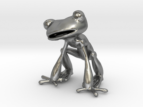 Frog in Natural Silver