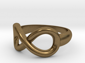 Infinity Ring-Size 7 in Natural Bronze