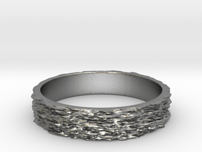 Hyperloop Ring Size 7 in Natural Silver
