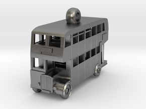 Double Decker Bus in Natural Silver