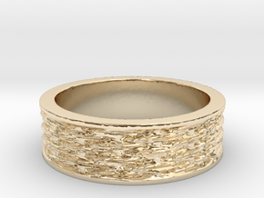 Waves of Matter and Mass Ring Size 7 in 14K Yellow Gold