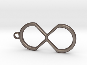 Creative-X Infinite Possiblities Keychain  in Polished Bronzed Silver Steel
