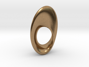 Mobius Oval 16x23mm in Natural Brass
