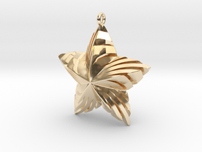 Tortuous Star Pendant in 14K Yellow Gold