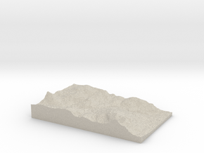 Model of Bakås in Natural Sandstone