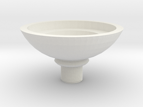 Candle Holder .7mm Top in White Natural Versatile Plastic