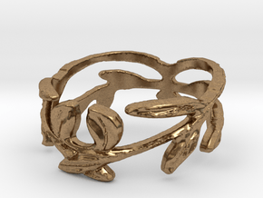 Branches3 Ring Size 8.5 in Natural Brass