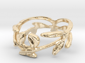 Branches3 Ring Size 8.5 in 14K Yellow Gold