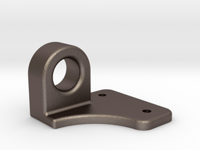 Coupler Release Bracket A - 2.5" scale in Polished Bronzed Silver Steel
