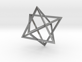 Merkaba Wire - 4cm in Natural Silver