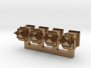 NZR 1:34 (9mm:1ft) scale Axleboxes for x7781 in Natural Brass