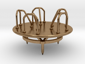 Children's Merry-go-Round, HO Scale (1:87) in Natural Brass