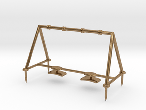 Children's Swings, HO Scale (1:87) in Natural Brass