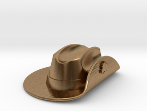 Australian WW1 Slouch Hat Gallipoli Keyring w/Slot in Natural Brass